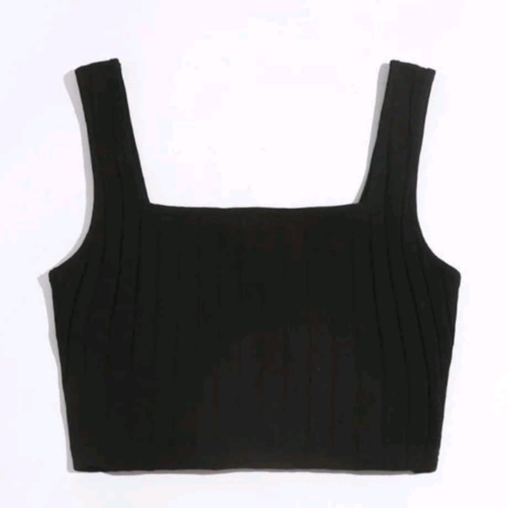 Rib knit crop top